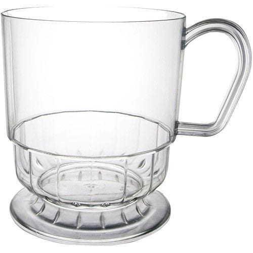 Disposable Coffee Mugs, Clear (Pack of 10) - The Party Place - Fort Smith