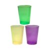 Party Essentials Hard Plastic Party Cups/Tumblers - 10-Ounce - Mardi Gras Mix - 50-Count