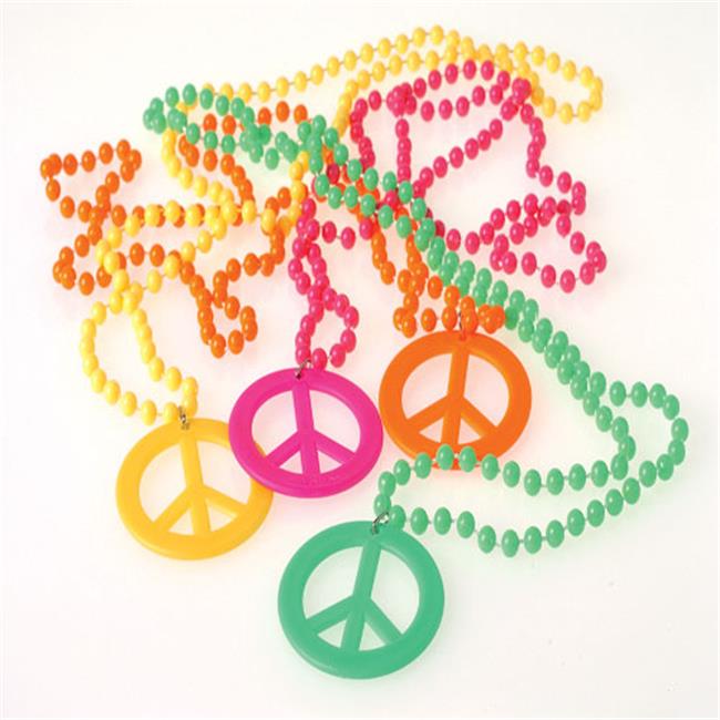 Peace Sign Necklaces - Pack of 12 - The Party Place - Fort Smith